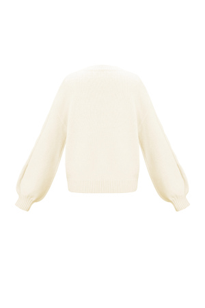 Pulls Tricotés Fibres De Polyester Femmes Casual Lettres h5 Image3