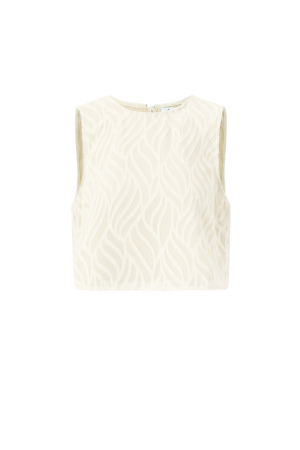 Tissu En Fibre De Polyester Femmes Tops Sans Manches Élégant Botanique Ensemble De 2 Pièces h5 