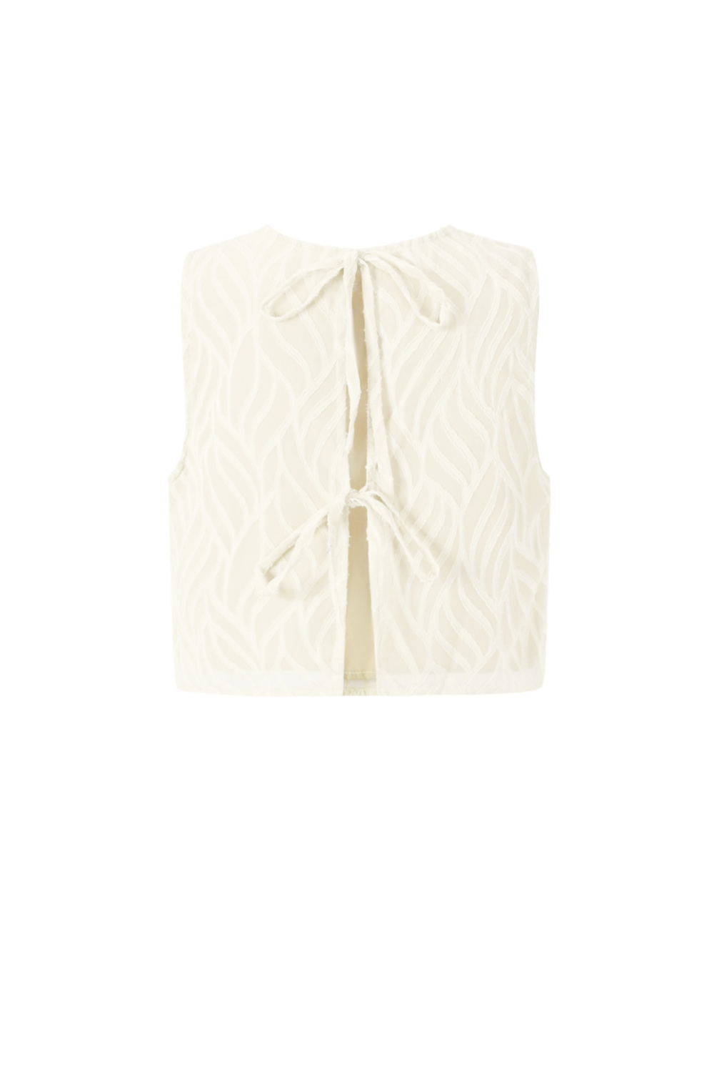 Tissu En Fibre De Polyester Femmes Tops Sans Manches Élégant Botanique Ensemble De 2 Pièces Image3