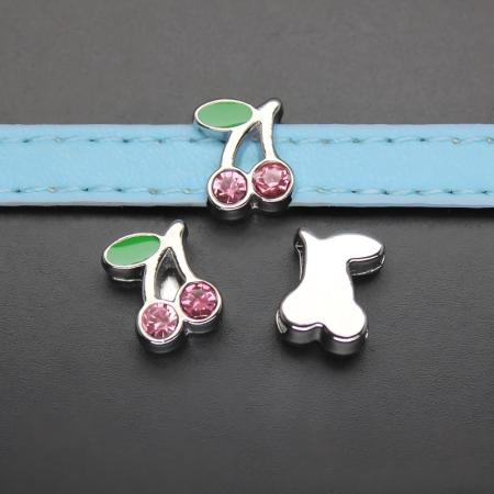 Perles de bijoux en alliage de cerise à faire soi-même