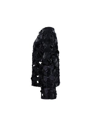 Tissu Polyester Fibre Femmes Hauts À Manches Longues Élégant Paillettes Déclaration h5 Image3