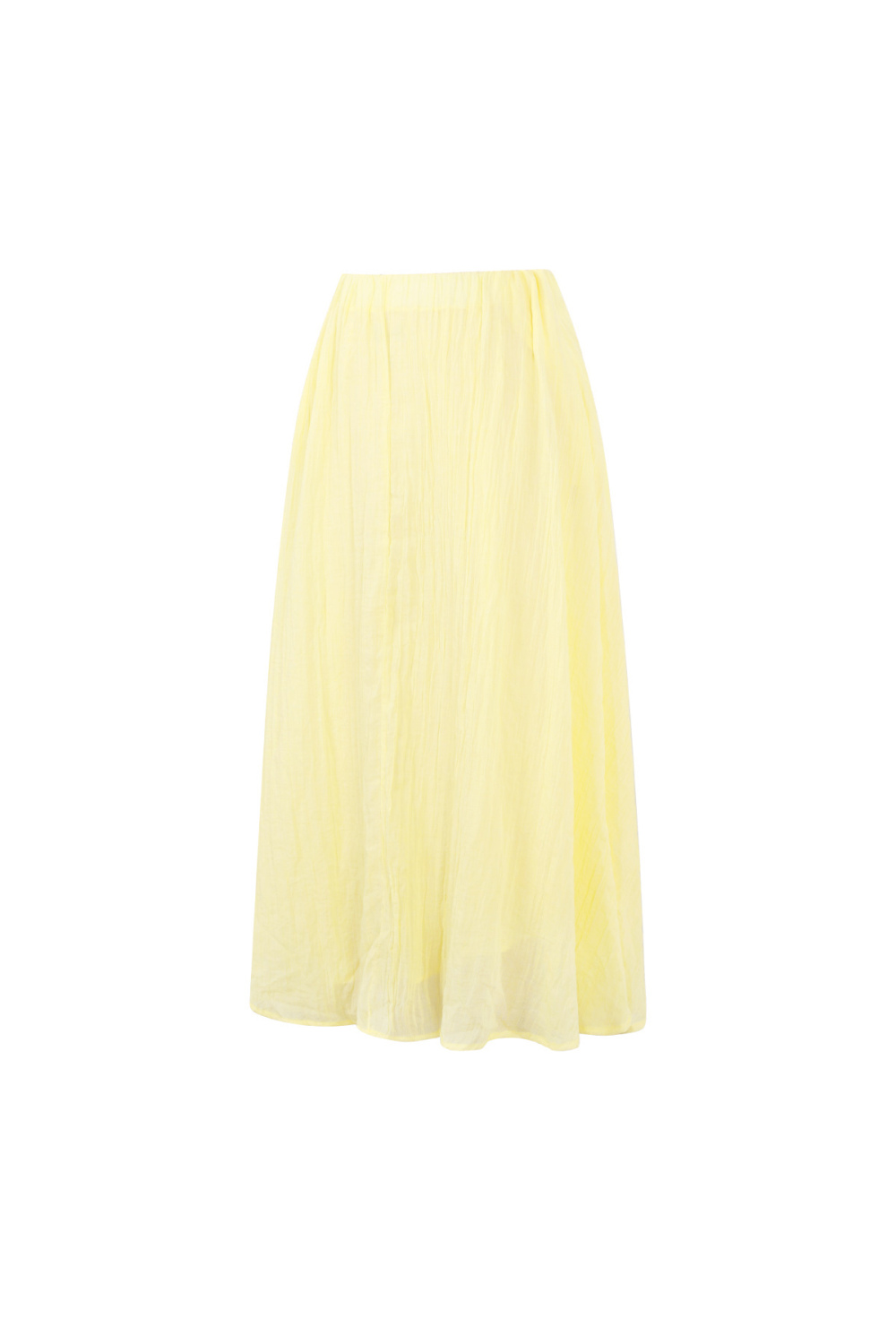 Jupe Maxi Femme En Fibre De Polyester Tissée Style Décontracté Couleur Unie Image2