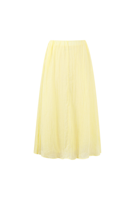 Jupe Maxi Femme en Fibre de Polyester Tissée Style Décontracté Couleur Unie 2