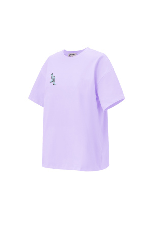 Cotton Knitted T-Shirt Femme Casual Cartoon h5 Image2