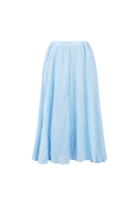 Jupe Maxi Femme en Fibre de Polyester Tissée Style Décontracté Couleur Unie 2