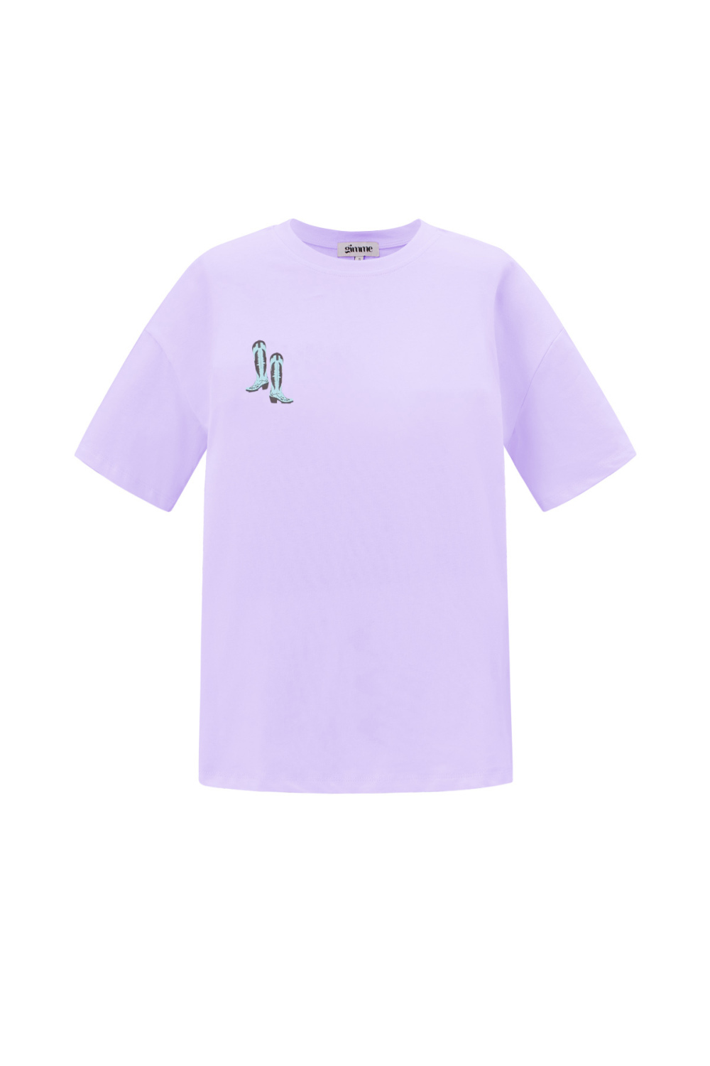 Cotton Knitted T-Shirt Femme Casual Cartoon