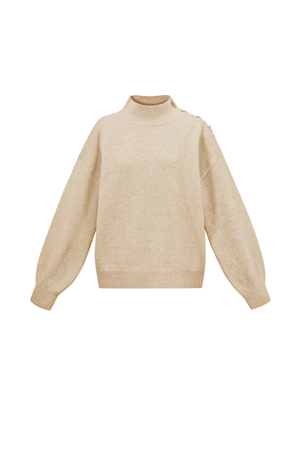 Pull Col Roulé Femme En Fibre De Polyester Tricotée Style Décontracté Couleur Unie h5Image12