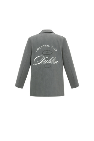 Tissu Polyester Fibre Veste Femme Élégante Lettres h5 Image3
