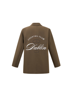 Tissu Polyester Fibre Veste Femme Élégante Lettres h5 Image3