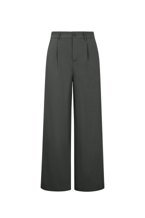 Tissu Polyester Fibre Femme Pantalon Droit Casual Automne/Hiver h5 