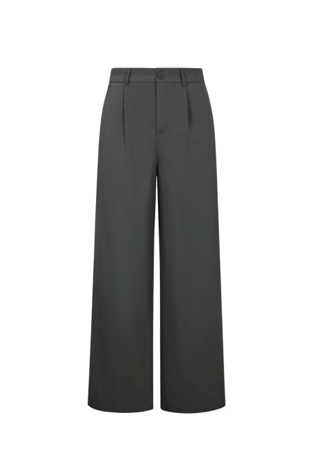 Tissu Polyester Fibre Femme Pantalon Droit Casual Automne/Hiver 2
