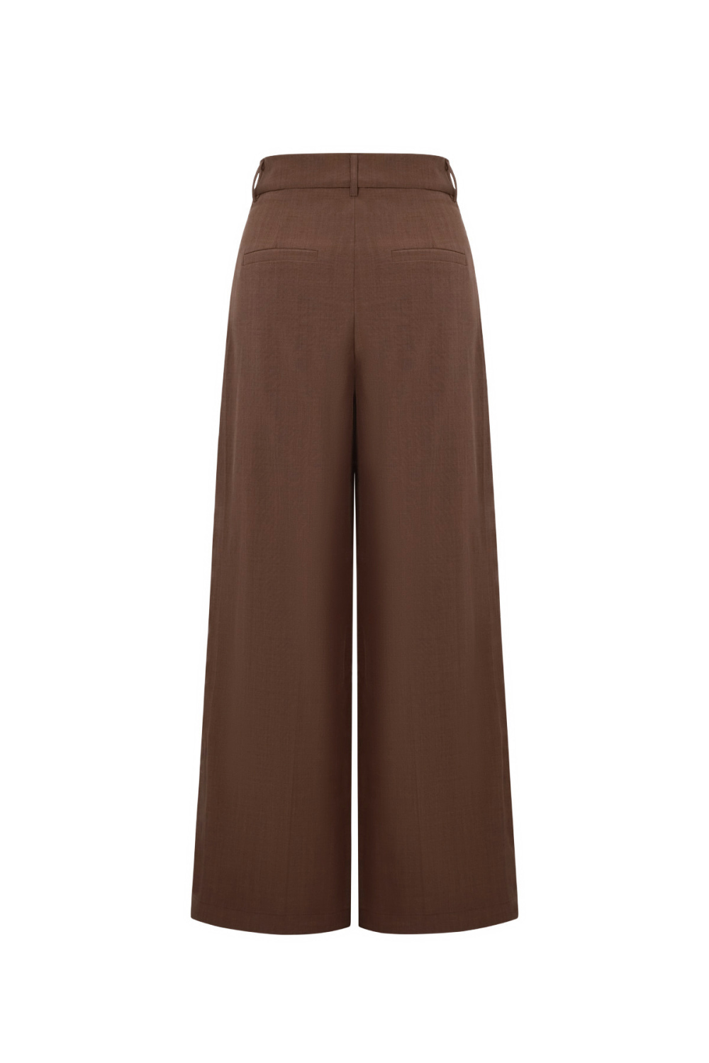 Tissu Polyester Fibre Femme Pantalon Large Élégant Couleur Unie Automne/Hiver Image3