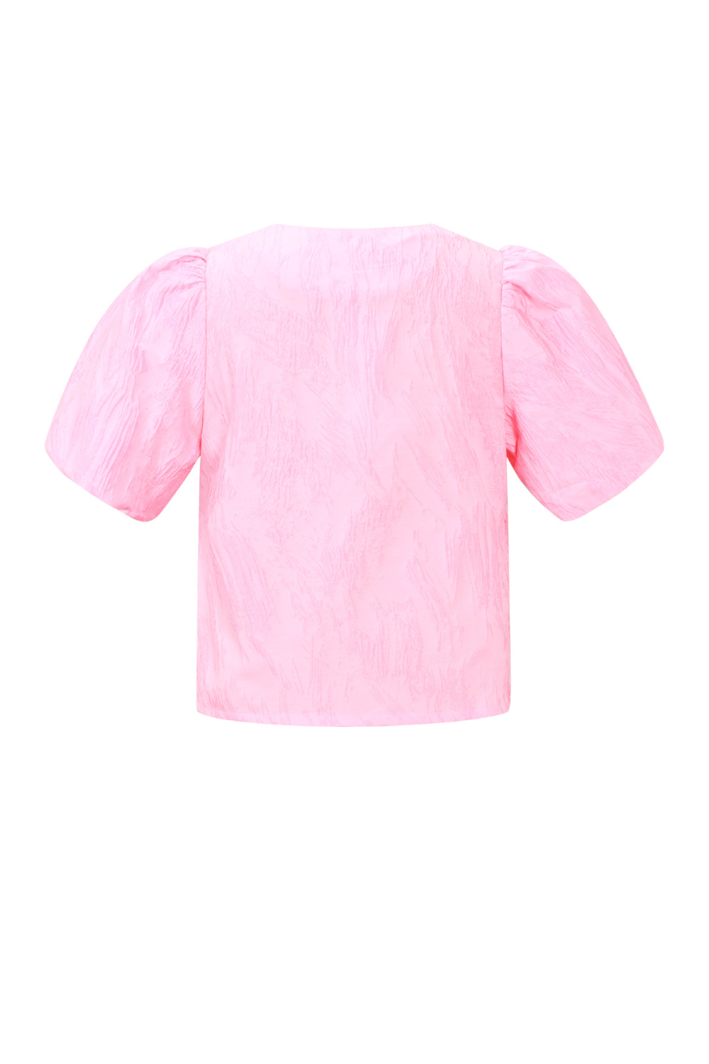 Tissu Polyester Fibre Femmes Tops Manches Courtes Élégant Couleur Unie Printemps/Été Image3