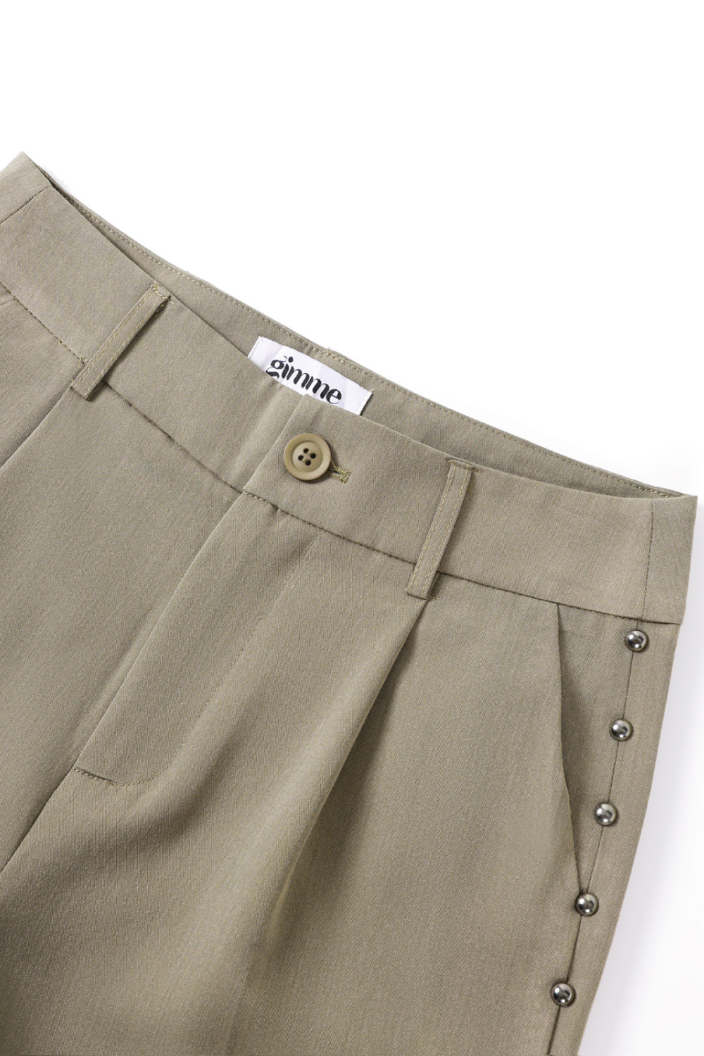 Tissu Polyester Fibre Femme Pantalon Large Élégant Couleur Unie Automne/Hiver Image12