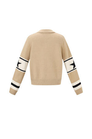 Tricot En Fibre De Polyester Femme Pulls Casual Lettres h5 Image3