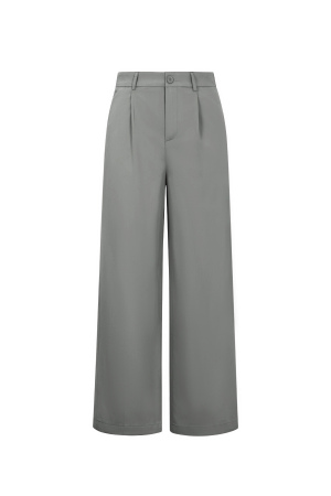 Tissu Polyester Fibre Femme Pantalon Droit Casual Automne/Hiver h5 Image14