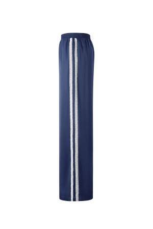 Tissu En Fibre De Polyester Femmes Pantalon Droit Sportif Contraste De Couleurs h5 Image14
