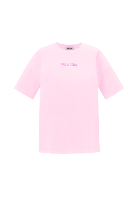 Coton Tricoté T-shirt Femme Casual Lettres 2