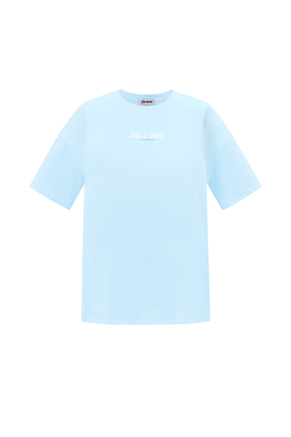 Coton Tricoté T-Shirt Femme Casual Lettres 