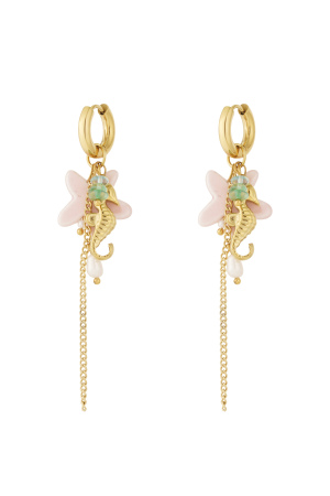 Boucles D'Oreilles Hippocampe D'Été h5 