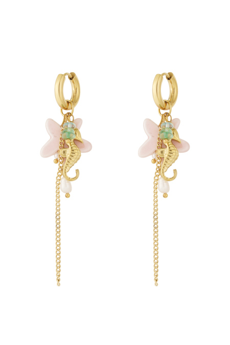 Boucles d'oreilles hippocampe d'été