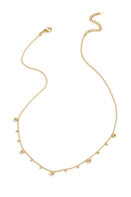 Collier à boules alternées
