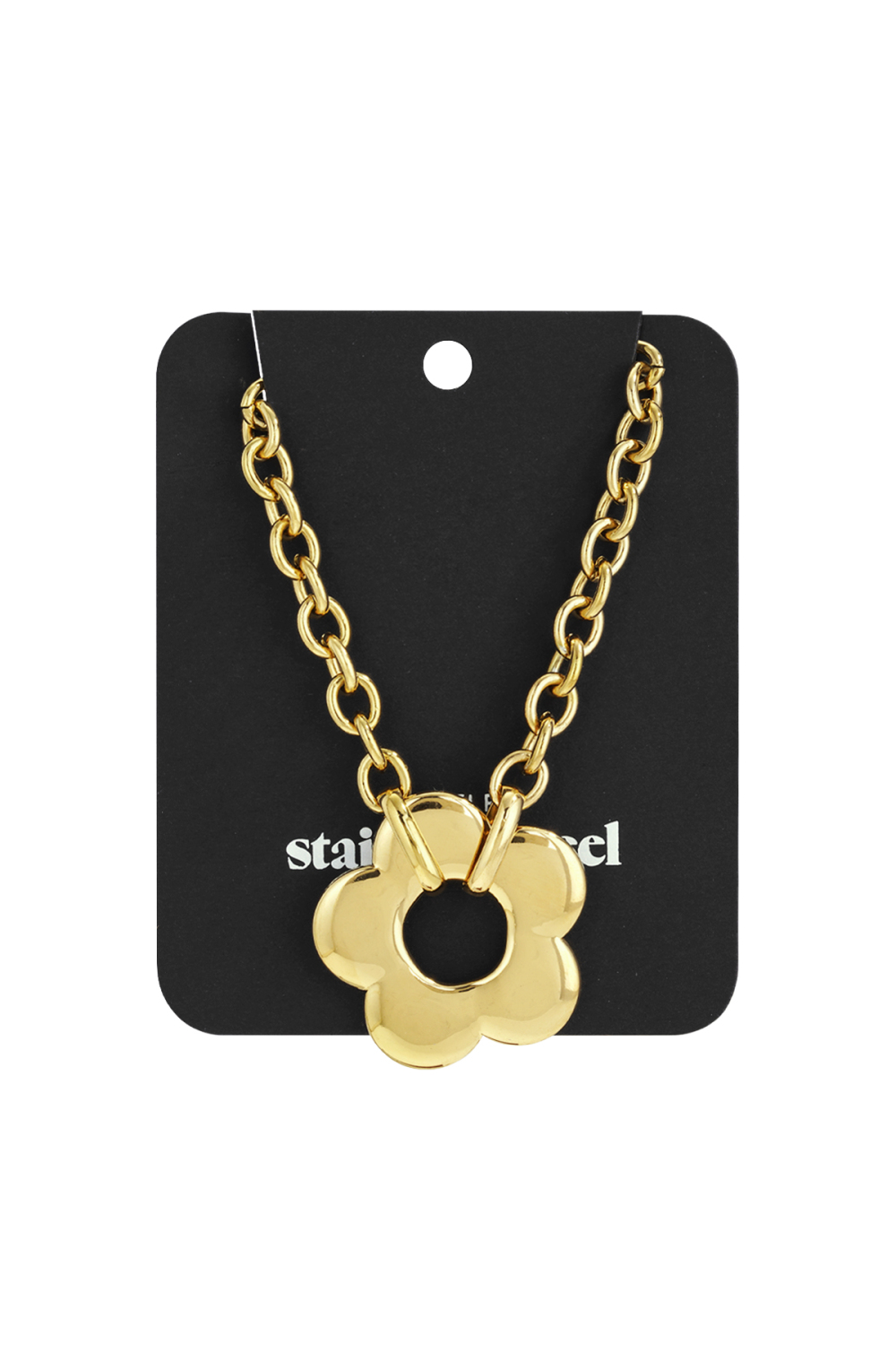 Colliers Pendentifs En Acier Inoxydable Fleur Casual Daily Simple Série Bijoux Pour Femmes h5Image4