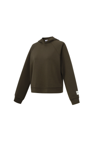 Hoodie Femme En Fibre De Polyester Tricotée Sportive Couleur Unie h5 Image2