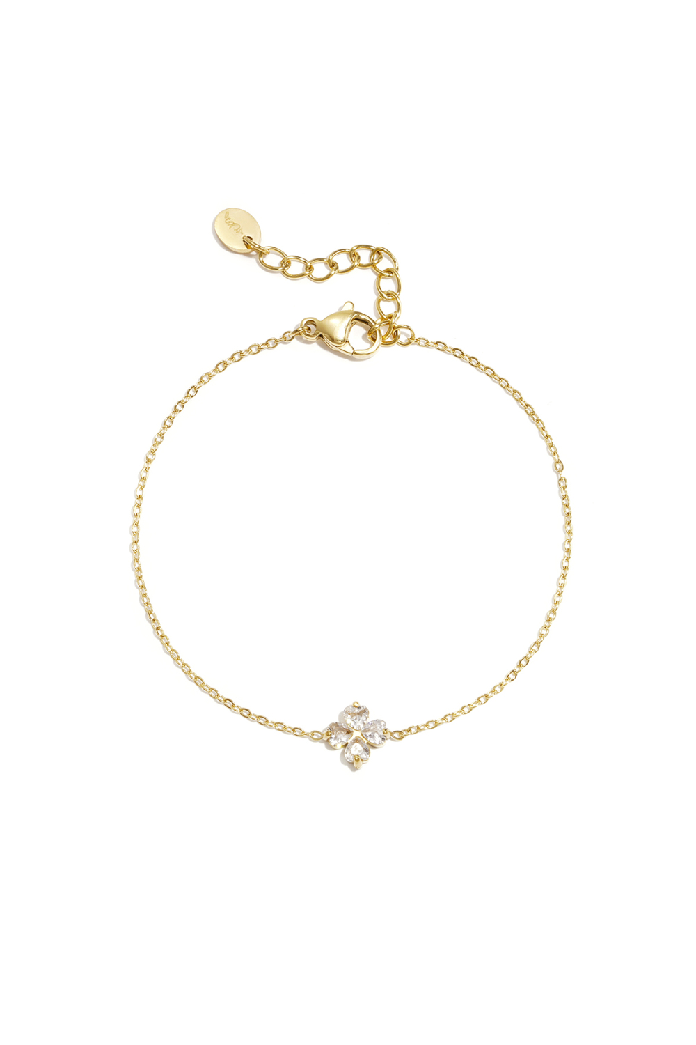 Bracelet Orné D'Un Trèfle