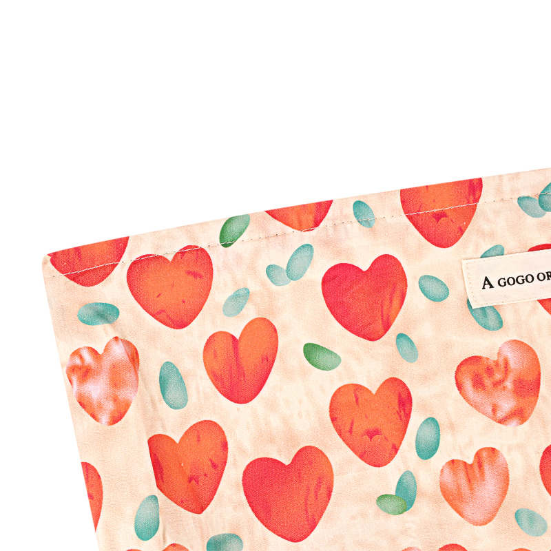 Sac À Main En Polyester Pour Femme, Série Romantique, Motif Cœur Mignon, 1 Pièce Image3