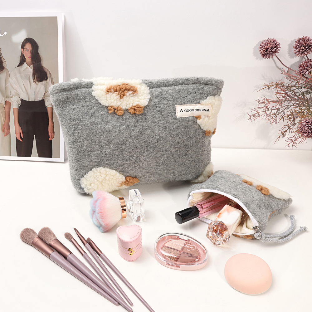 Sac À Main En Coton Pour Femme, Série Romantique, Motif Animal Mignon, 1 Pièce Image2