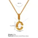 Collier C doré XL133 Image3