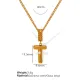 Collier T doré XL133 Image20