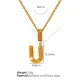 Collier U doré XL133 Image21