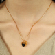 Collier XL197 en or zirconium noir Image2