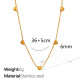 Collier doré cœur horizontal XL135