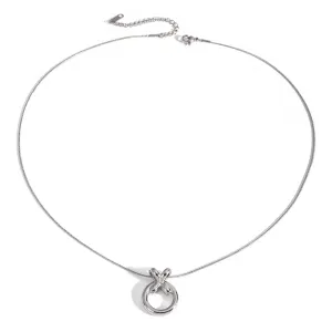 Collier Pendentif Intégré En Acier Inoxydable Or /Xo Au Design Unique Collier En Acier Titane De Style Froid Européen Et Américain h5 