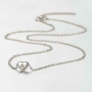 Collier Pendentif Simple En Acier Titane Pour Femme, 1 Pièce, Série Quotidienne, Lettre h5 Image2