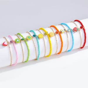 1 Bracelet Unisexe En Alliage De Perles, Série Romantique, Motif Plantes De Vacances h5 Image2