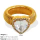 JZ50 Meiwei 8 # bague en or zirconium blanc Image10