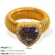 JZ50 Meiwei 7 # bague en or zirconium violet Image9
