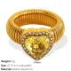 JZ50 Meiwei 7 # bague en or zirconium jaune Image5