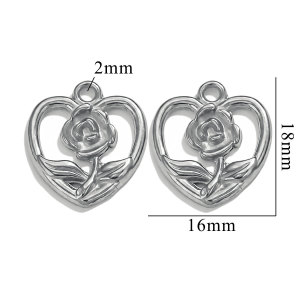 Pendentif Femme Daily Rose En Acier Inoxydable Étanche Couleur Or (1 Pièce) - Collection Romantique h5