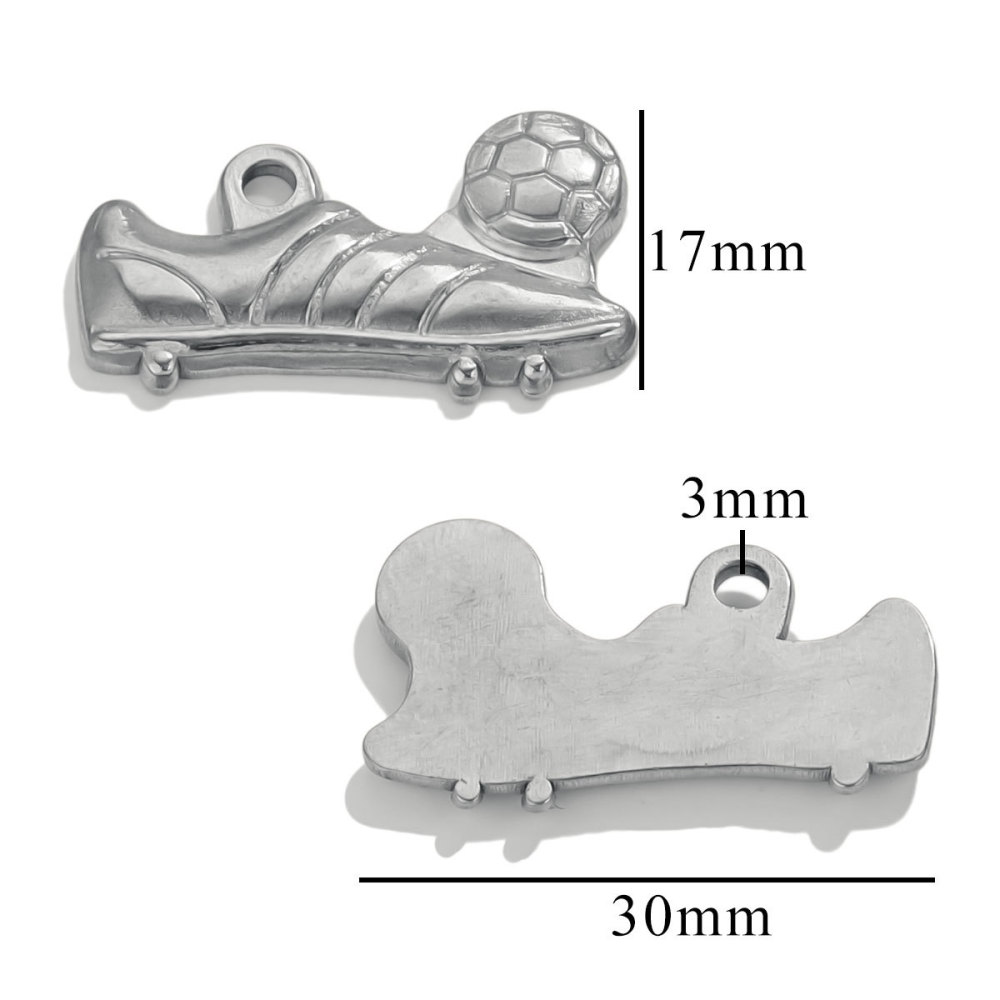Pendentif Unisexe Simple Series Chic Boots En Acier Inoxydable Étanche Couleur Or (1 Pièce)