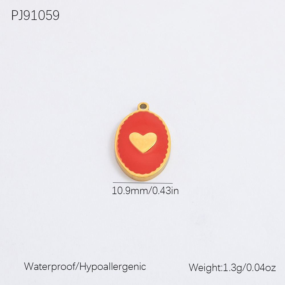 Pendentif Femme Diy En Acier Inoxydable, Couleur Or, En Forme De Goutte, Motif Fraise Douce, Collection Romantique (1 Pièce)