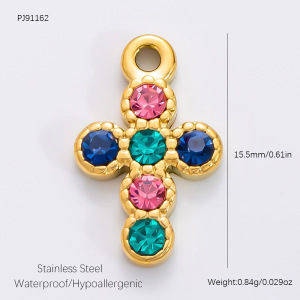 Pendentif Femme « Tortue Douce » En Acier Inoxydable Doré, Étanche, Orné De Strass, Collection Romantique (1 Pièce) h5