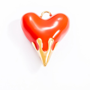 Pendentif Femme Élégant En Forme De Goutte D'Huile, En Acier Inoxydable, Couleur Or, Étanche, À Personnaliser (1 Pièce) h5