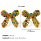 Boucles d'oreilles en or et diamants colorés EH792 Image3
