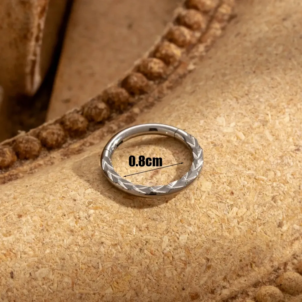 Boucles D'Oreilles Piercing Pour Femme, Modèle Simple Series Simple Flower, En Acier Titane Sans Placage.
