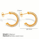 Boucles d'oreilles en or zirconium blanc EH266 Image2